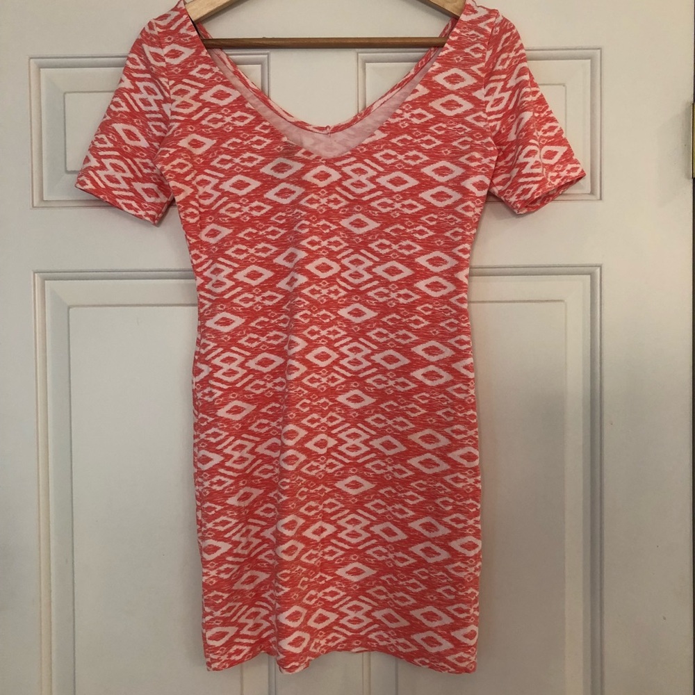 Tribal patterned mini-dress - cotton